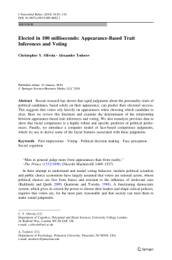 Elected in 100 milliseconds: Appearance