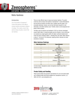 Mohs Hardness - Zeeospheres Ceramics