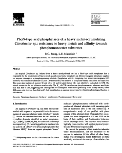 PhoN-type acid phosphatases of a heavy metal