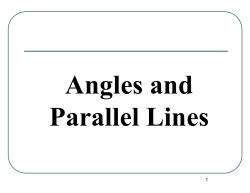 05 angles and parallel lines