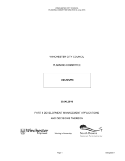 30.06.2016 - Winchester City Council
