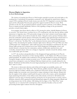 Human Rights in Argentina