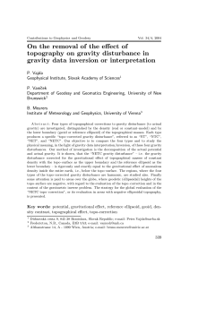 On the removal of the effect of topography on gravity