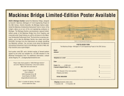 Mackinac Bridge Limited-Edition Poster Available