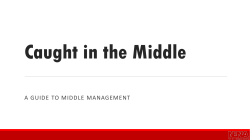 Caught in the Middle - NYS 911 Coordinators