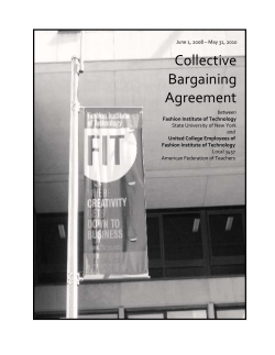 Collective Bargaining Agreement - Fashion Institute of Technology