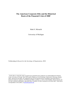 Mark Mizruchi - Columbia Business School