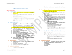 Topic 4: The Doctrine of Tenure