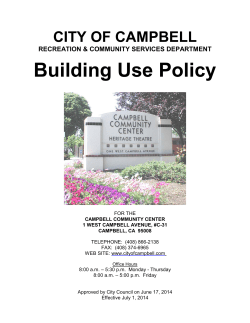 Building Use Policy