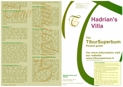 Hadrian`s Villa - T i b u r s u p e r b u m
