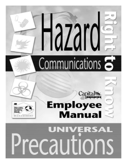 Hazard Communications, Universal Precautions Booklet