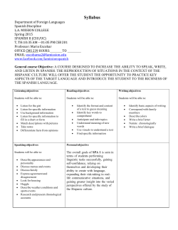 Syllabus - Los Angeles Mission College