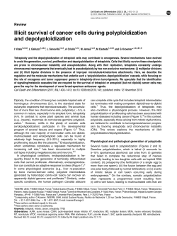 Illicit survival of cancer cells during polyploidization and