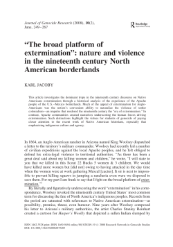 The broad platform of extermination