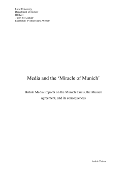 Media and the `Miracle of Munich`