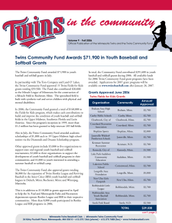 in the community - Minnesota Twins