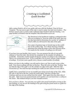 Creating a Scalloped Quilt Border