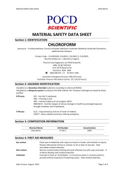 Material Safety Data Sheet