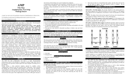 One Step Amphetamine Test Strip Package Insert