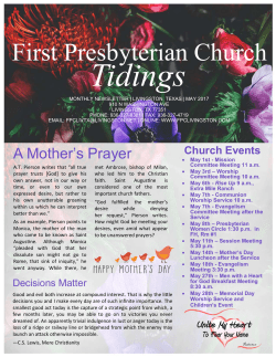 News - First Presbyterian Church of Livingston