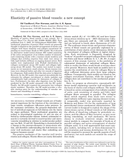 Elasticity of passive blood vessels: a new concept - AJP