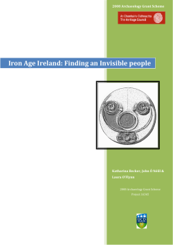 Iron Age Ireland: Finding an Invisible people