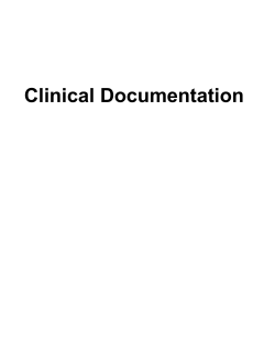 Clinical Documentation