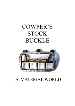 Cowper`s Stock Buckle - Cowper and Newton Museum