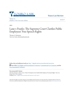 Lane v. Franks - Digital Commons @ Touro Law Center