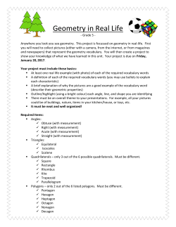 Geometry in Real Life