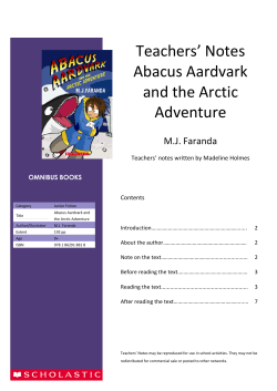 Abacus Aardvark and the Arctic Adventure