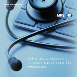 Online medical records and the doctor&ndash;patient partnership