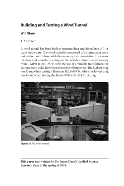 Building and Testing a Wind Tunnel
