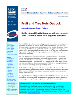 Fruit and Tree Nuts Outlook - USDA Economics, Statistics and