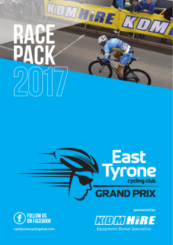 ETCC Race Pack 2017.indd - East Tyrone Cycling Club