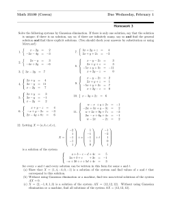 Math 35100 (Cowen) Due Wednesday, February 1 Homework 3