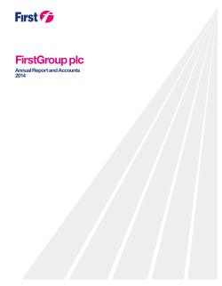 FirstGroup plc Annual Report and Accounts 2014