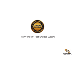 The World`s #1 Foot Orthotic System