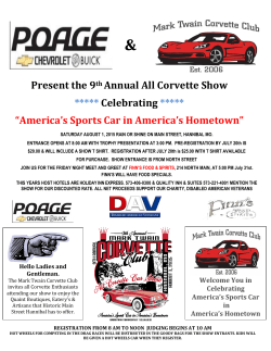 America`s Sports Car in America`s Hometown