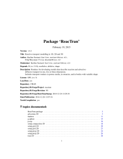 Package `ReacTran`