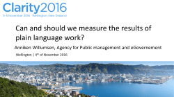 Can and should we measure the results of plain language work?