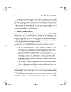 5.4 Paging Channel Capacity