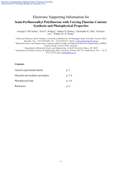 Electronic Supporting Information for