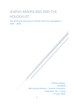 jewish americans and the holocaust