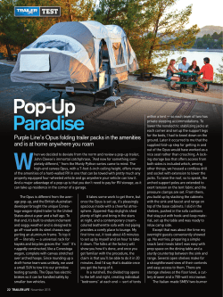 Pop-Up Paradise - OPUS Camper USA
