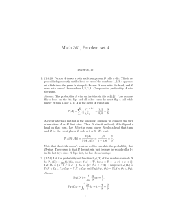 Math 361, Problem set 4