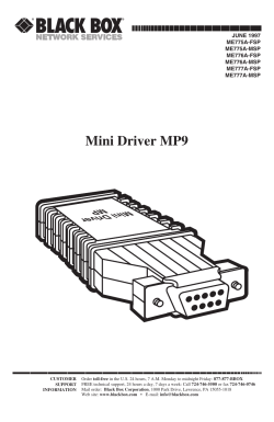 RS232 Asyn Driver MP9