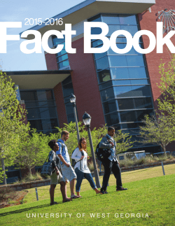 Fact Book 2016 - University of West Georgia