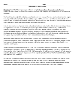 Independence and Instability Directions