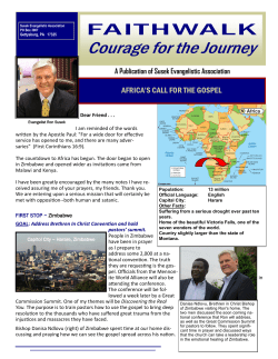 africa`s call for the gospel - SUSEK Evangelistic Association